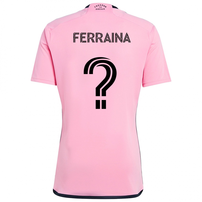 Niño Camiseta Giovanni Ferraina #0 Rosa 1ª Equipación 2024/25 La Camisa México