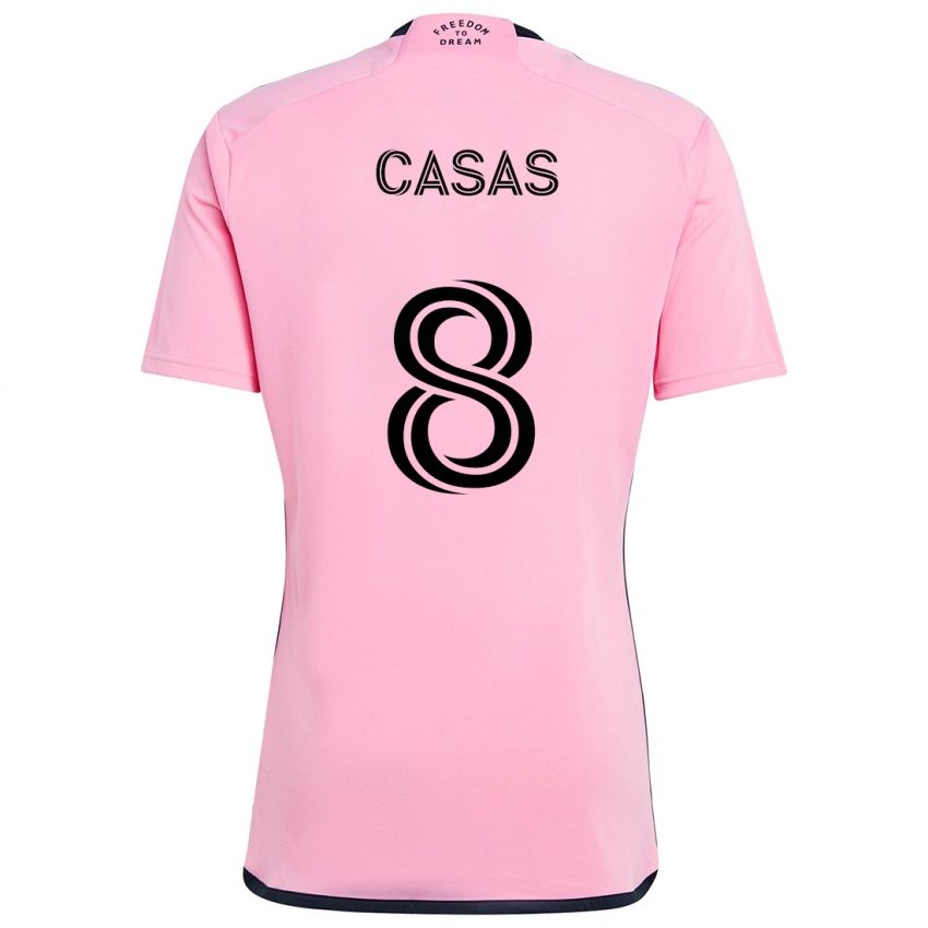 Niño Camiseta Pep Casas #8 Rosa 1ª Equipación 2024/25 La Camisa México