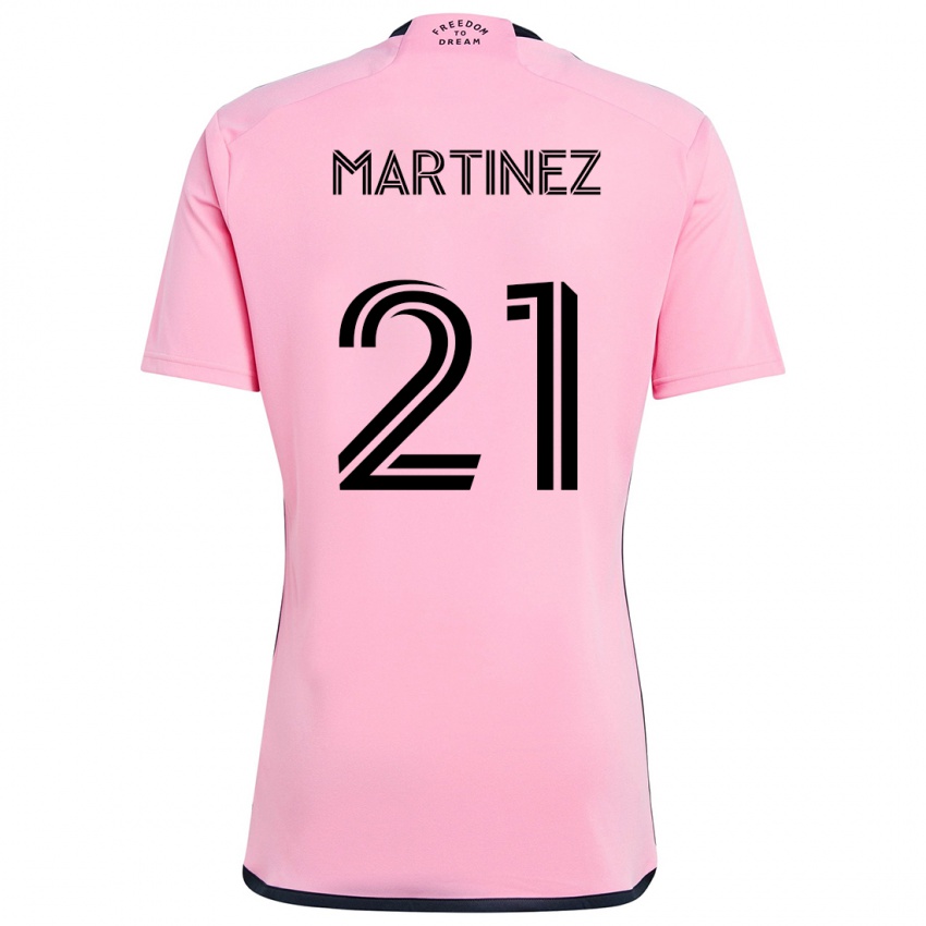 Niño Camiseta Derrek Martinez #21 Rosa 1ª Equipación 2024/25 La Camisa México