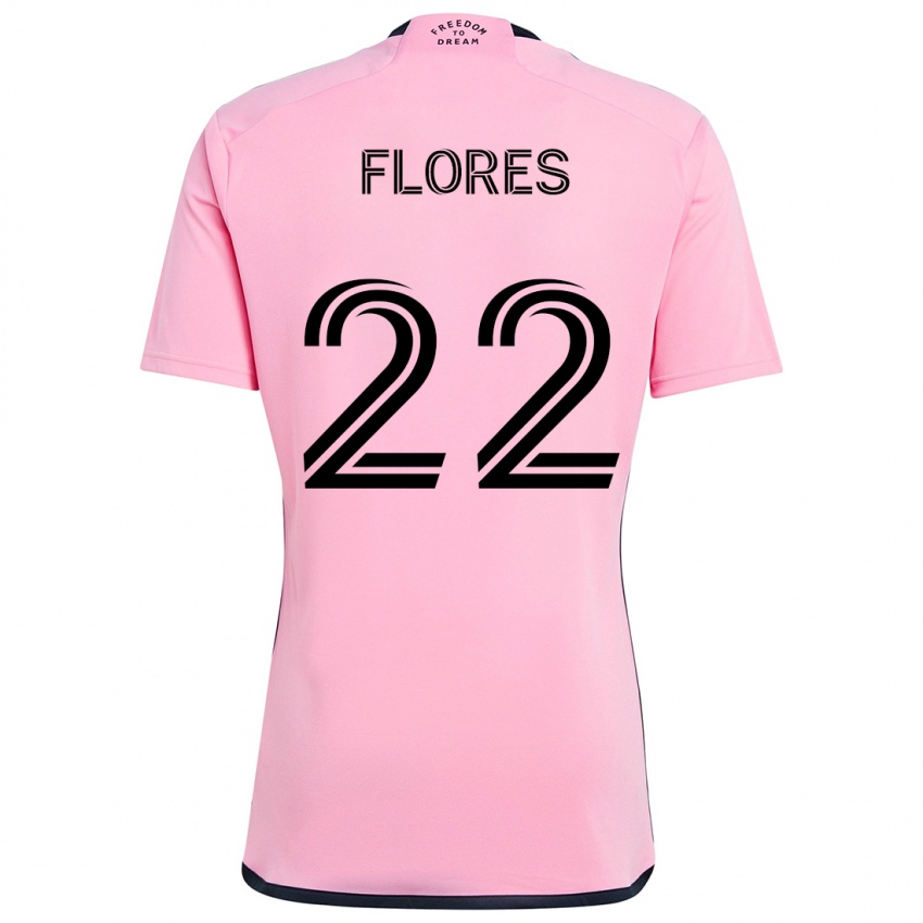 Niño Camiseta Alejandro Flores #22 Rosa 1ª Equipación 2024/25 La Camisa México