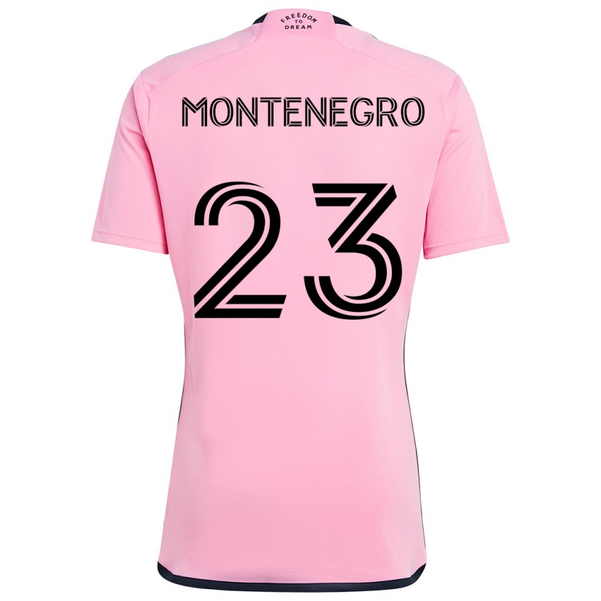 Niño Camiseta Ricardo Montenegro #23 Rosa 1ª Equipación 2024/25 La Camisa México