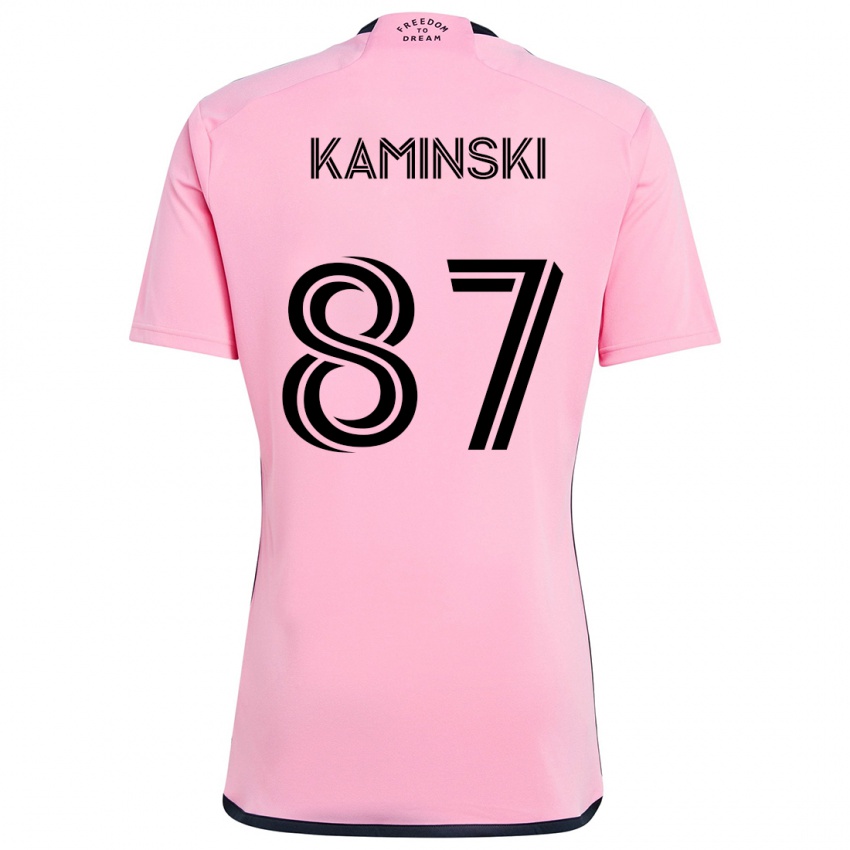 Niño Camiseta Brett Kaminski #87 Rosa 1ª Equipación 2024/25 La Camisa México