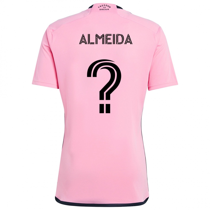 Niño Camiseta Nicholas Almeida #0 Rosa 1ª Equipación 2024/25 La Camisa México