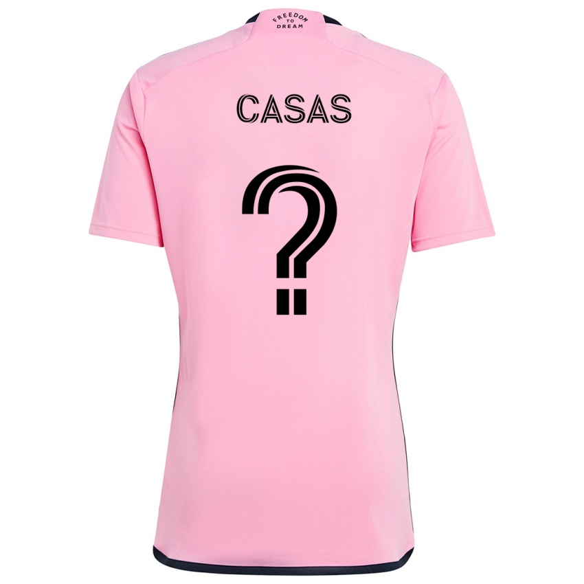 Niño Camiseta André Casas #0 Rosa 1ª Equipación 2024/25 La Camisa México