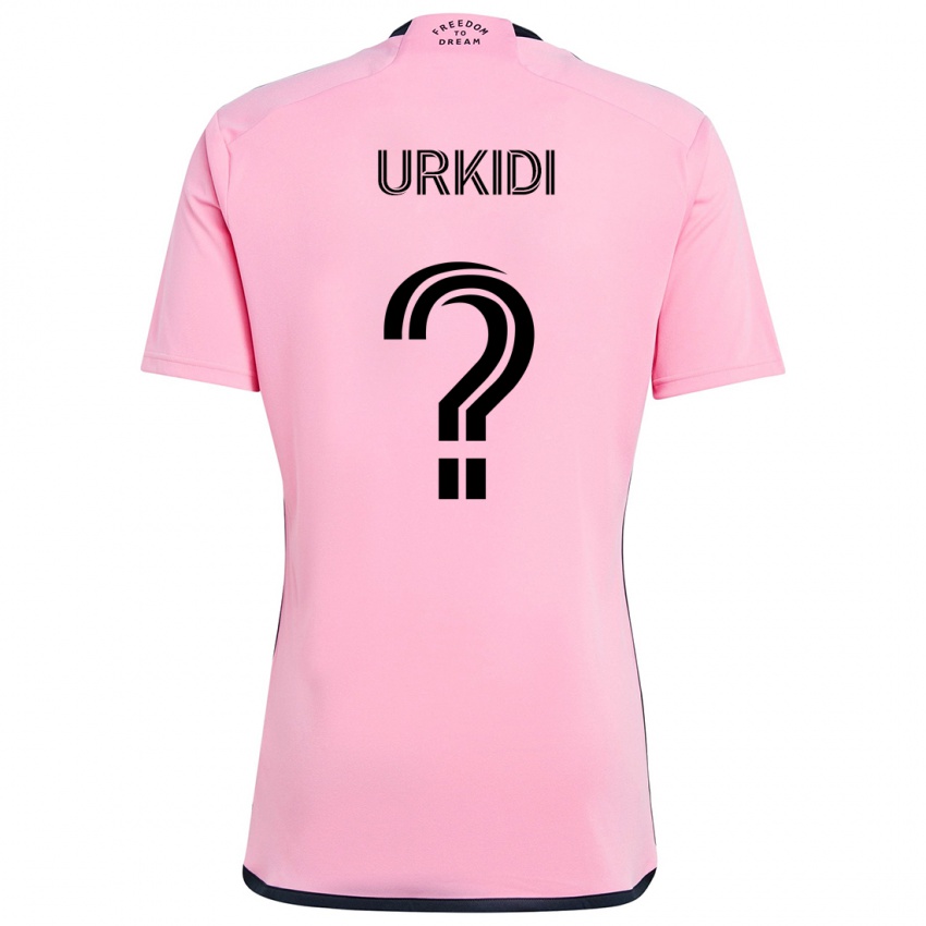 Niño Camiseta Ian Urkidi #0 Rosa 1ª Equipación 2024/25 La Camisa México