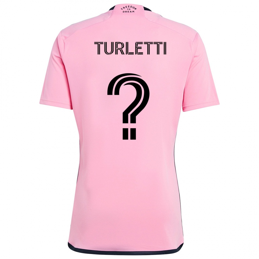 Niño Camiseta Mateo Turletti #0 Rosa 1ª Equipación 2024/25 La Camisa México