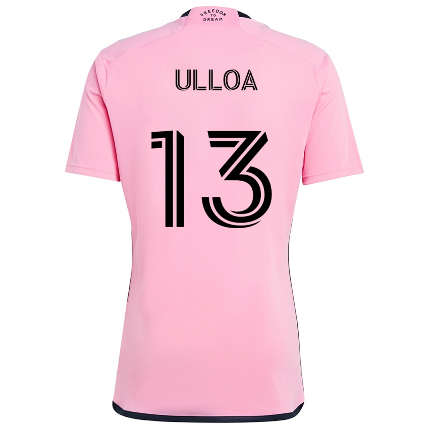 Niño Camiseta Víctor Ulloa #13 Rosa 1ª Equipación 2024/25 La Camisa México