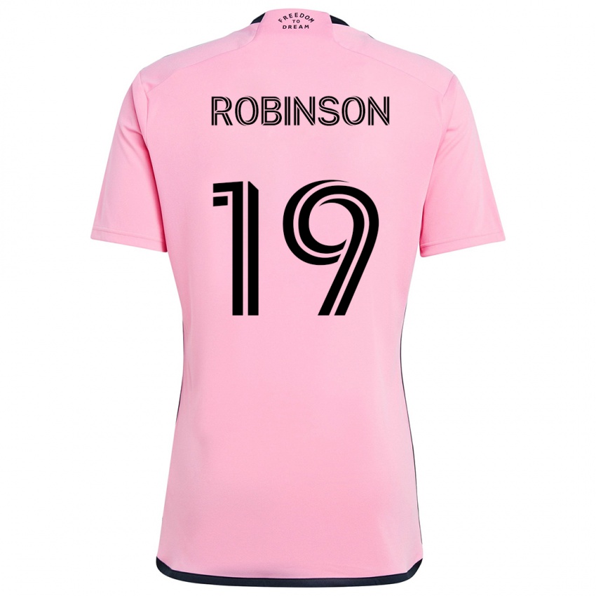 Niño Camiseta Robbie Robinson #19 Rosa 1ª Equipación 2024/25 La Camisa México