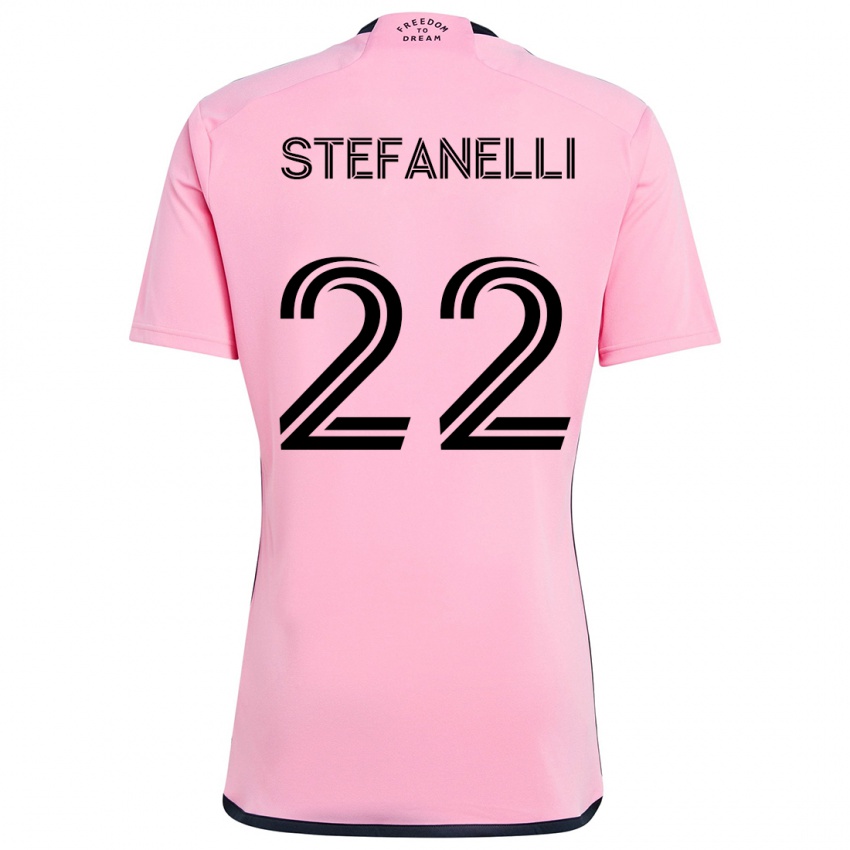 Niño Camiseta Nicolás Stefanelli #22 Rosa 1ª Equipación 2024/25 La Camisa México