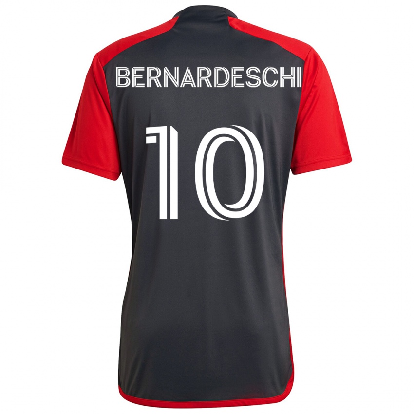 Niño Camiseta Federico Bernardeschi #10 Rojo Grayn 1ª Equipación 2024/25 La Camisa México