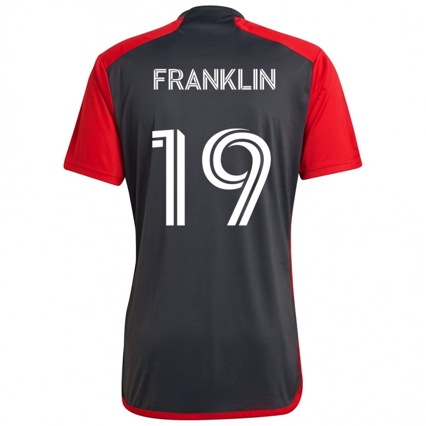 Niño Camiseta Kobe Franklin #19 Rojo Grayn 1ª Equipación 2024/25 La Camisa México