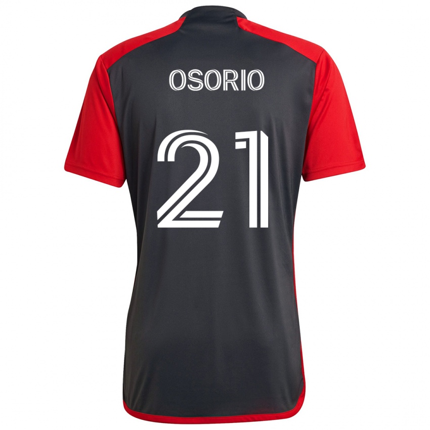 Niño Camiseta Jonathan Osorio #21 Rojo Grayn 1ª Equipación 2024/25 La Camisa México