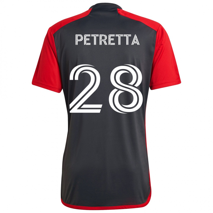 Niño Camiseta Raoul Petretta #28 Rojo Grayn 1ª Equipación 2024/25 La Camisa México