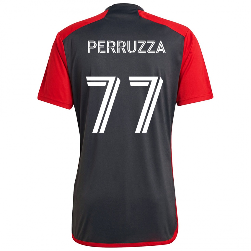 Niño Camiseta Jordan Perruzza #77 Rojo Grayn 1ª Equipación 2024/25 La Camisa México