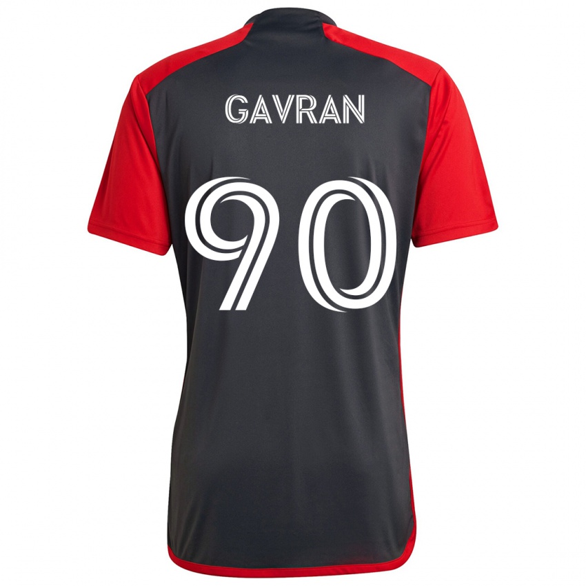 Niño Camiseta Luka Gavran #90 Rojo Grayn 1ª Equipación 2024/25 La Camisa México