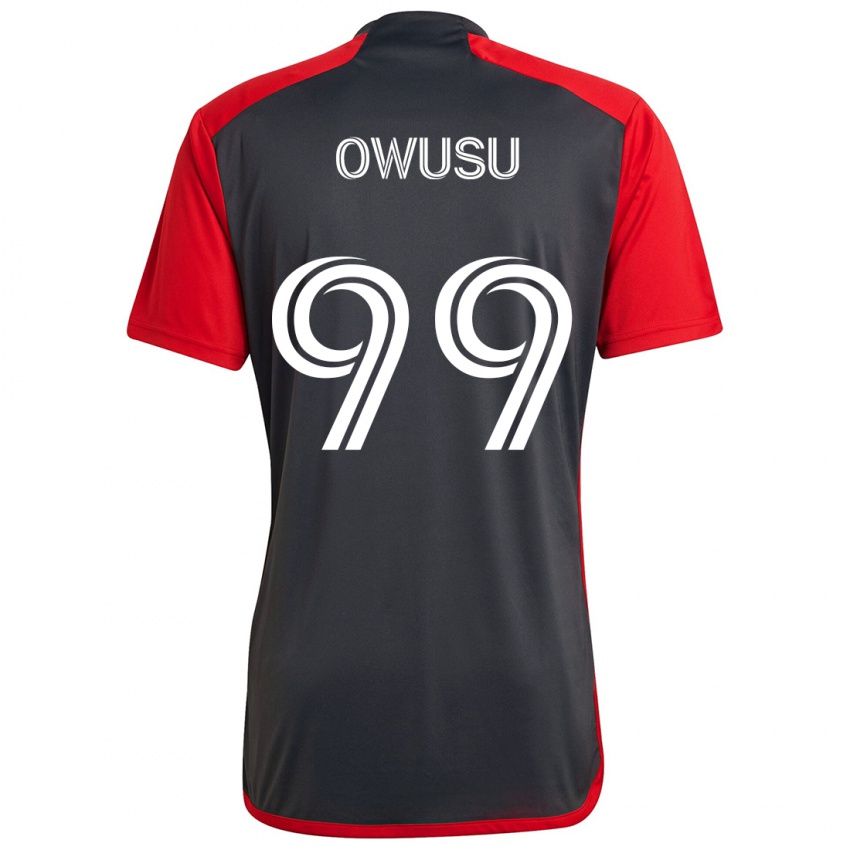 Niño Camiseta Prince Osei Owusu #99 Rojo Grayn 1ª Equipación 2024/25 La Camisa México