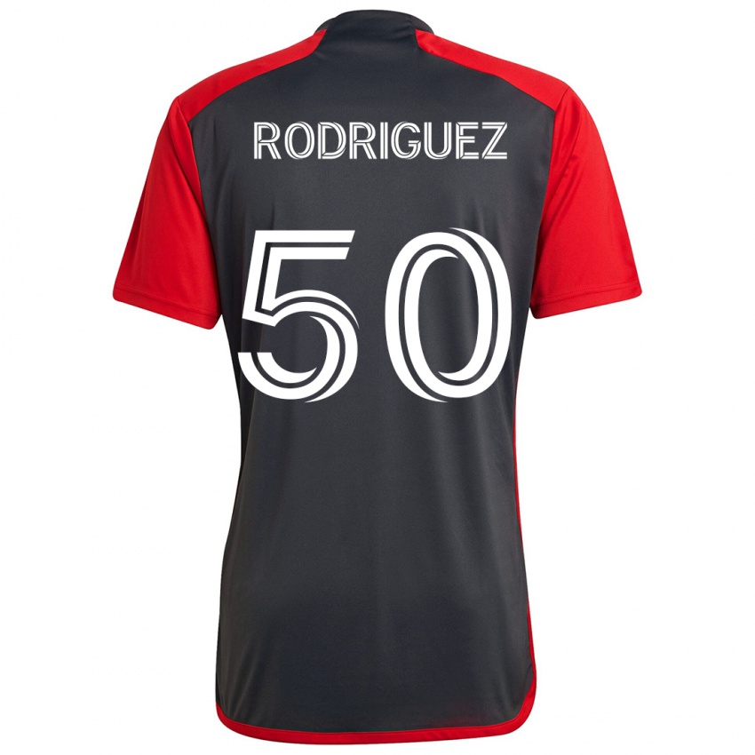 Niño Camiseta Abraham Rodriguez #50 Rojo Grayn 1ª Equipación 2024/25 La Camisa México