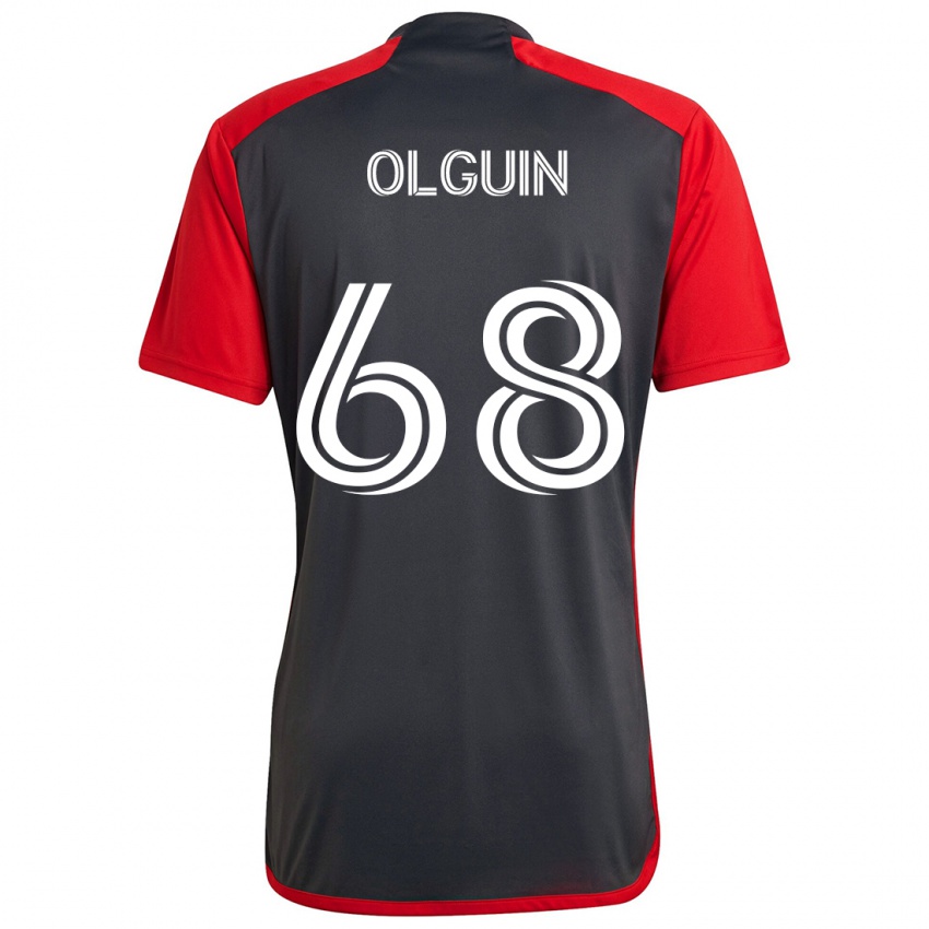 Niño Camiseta Lucas Olguin #68 Rojo Grayn 1ª Equipación 2024/25 La Camisa México