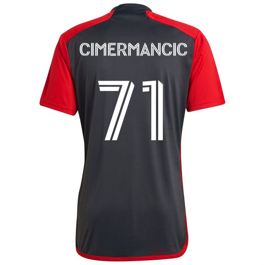 Niño Camiseta Markus Cimermancic #71 Rojo Grayn 1ª Equipación 2024/25 La Camisa México