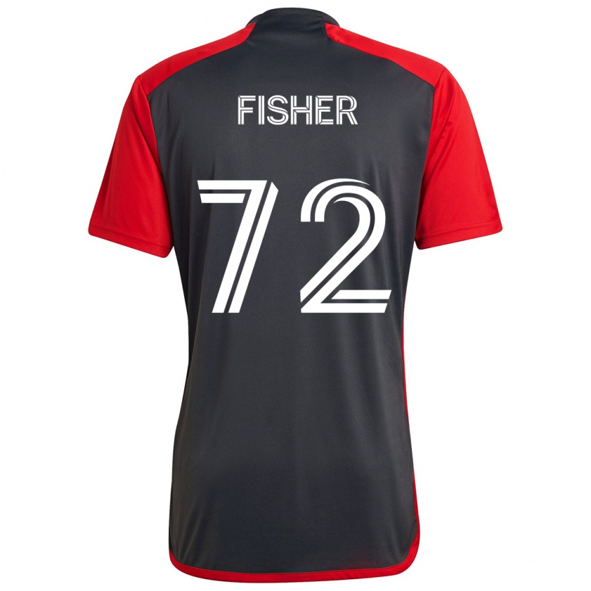 Niño Camiseta Mark Fisher #72 Rojo Grayn 1ª Equipación 2024/25 La Camisa México