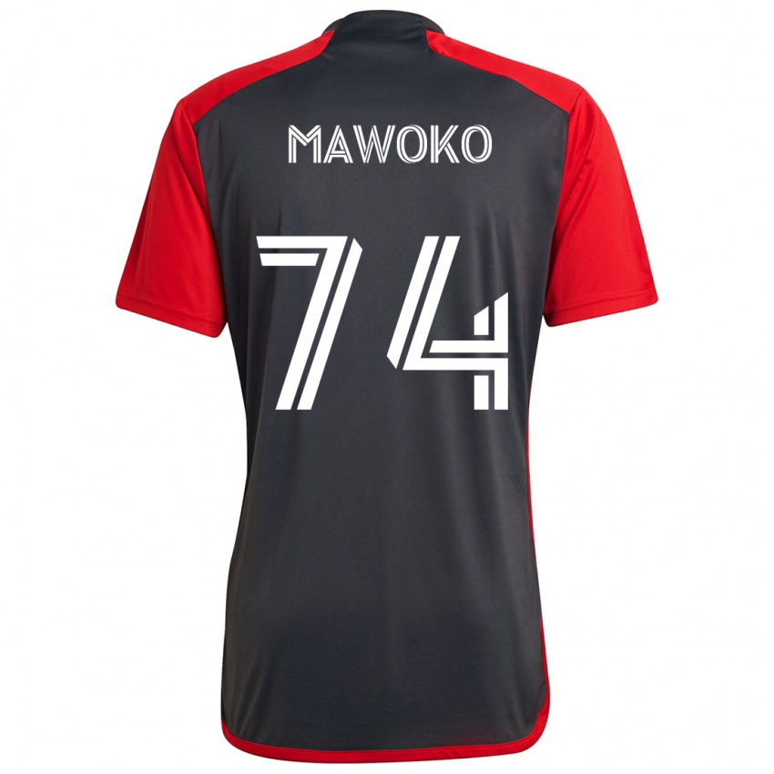 Niño Camiseta Kundai Mawoko #74 Rojo Grayn 1ª Equipación 2024/25 La Camisa México