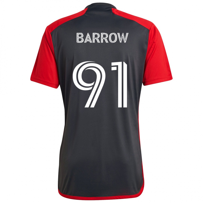 Niño Camiseta Dékwon Barrow #91 Rojo Grayn 1ª Equipación 2024/25 La Camisa México