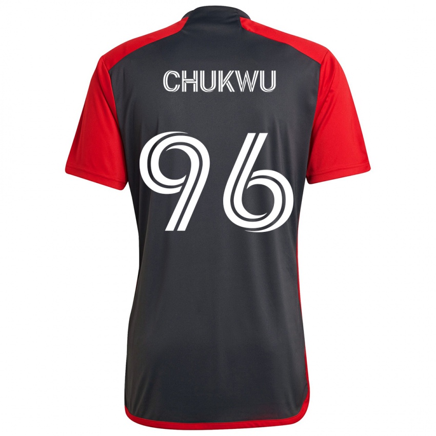 Niño Camiseta Richard Chukwu #96 Rojo Grayn 1ª Equipación 2024/25 La Camisa México