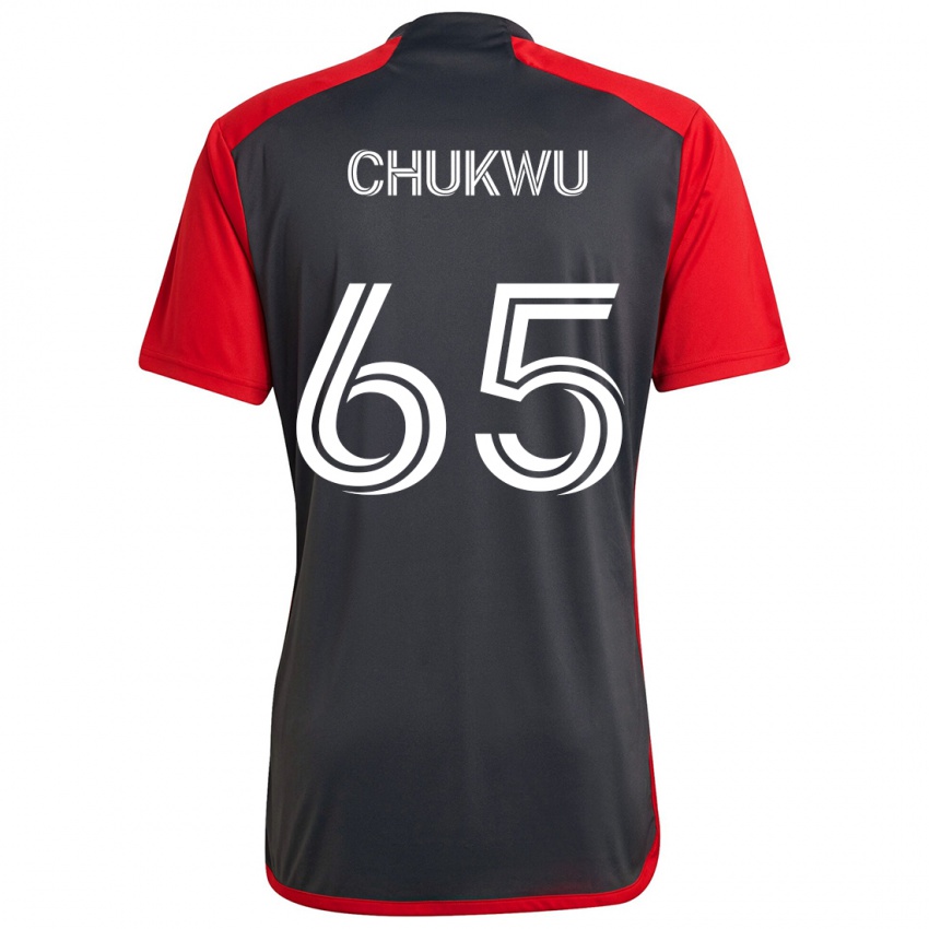 Niño Camiseta Joses Chukwu #65 Rojo Grayn 1ª Equipación 2024/25 La Camisa México