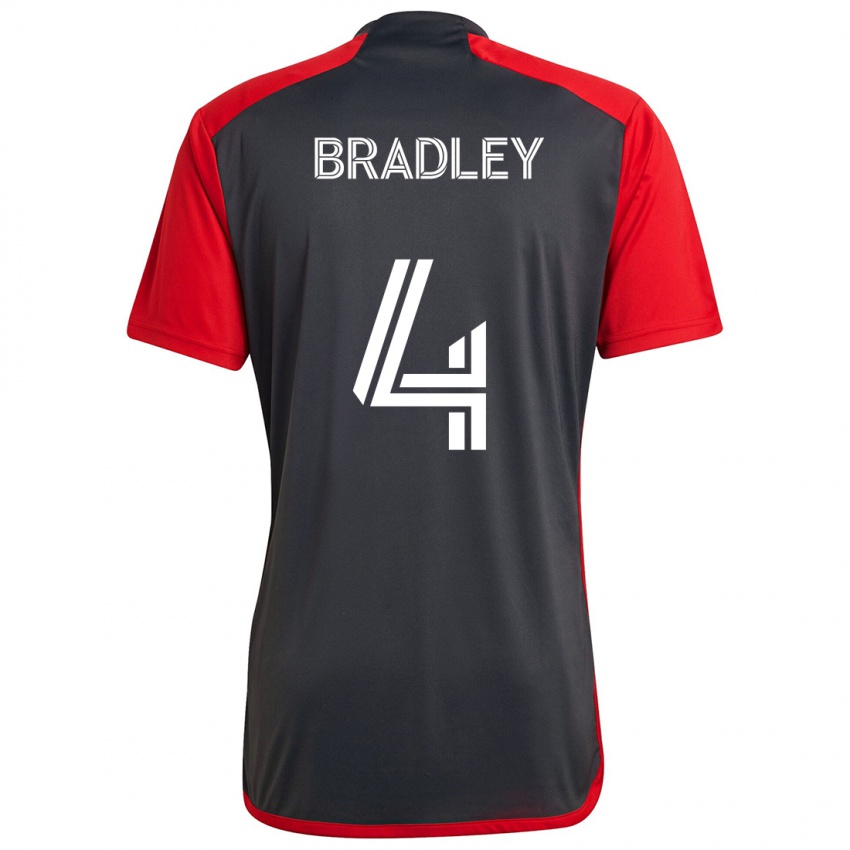 Niño Camiseta Michael Bradley #4 Rojo Grayn 1ª Equipación 2024/25 La Camisa México