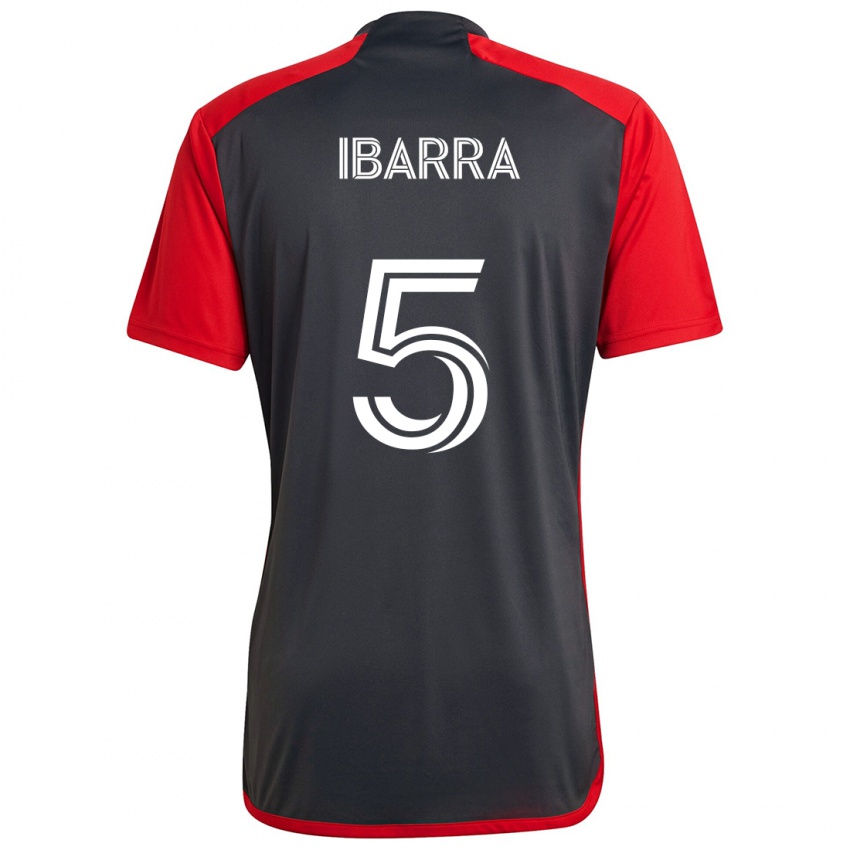 Niño Camiseta Franco Ibarra #5 Rojo Grayn 1ª Equipación 2024/25 La Camisa México