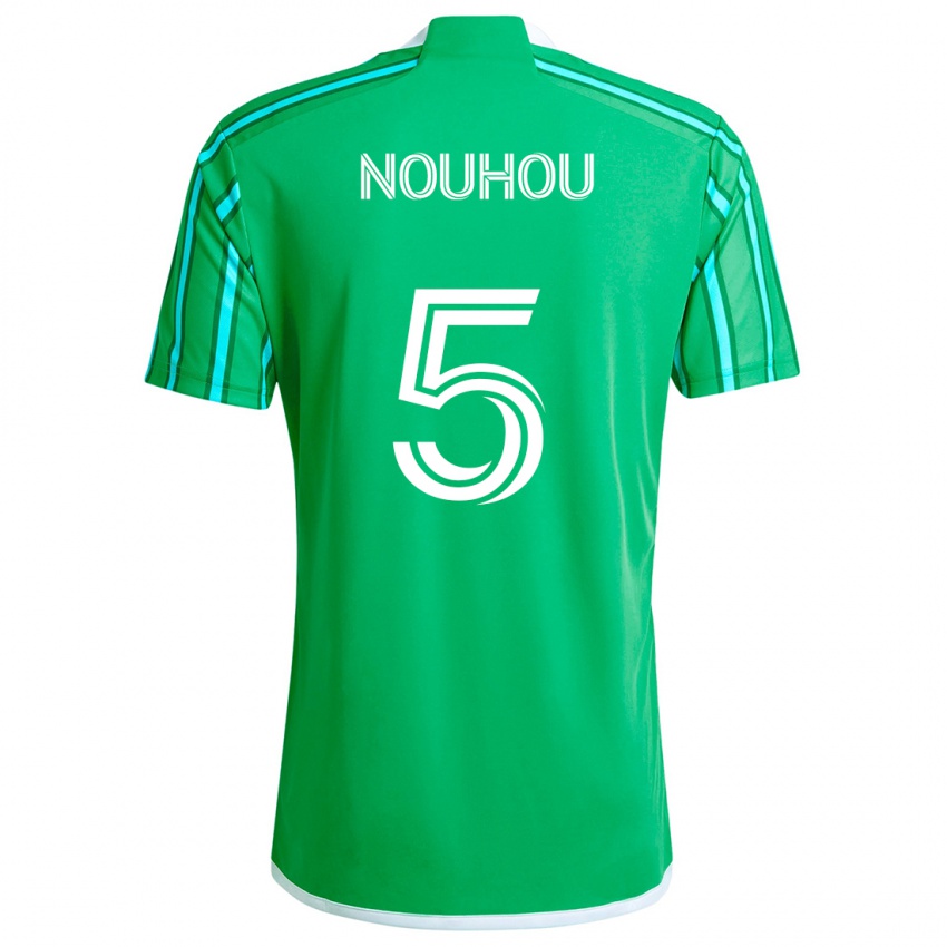 Niño Camiseta Nouhou #5 Verde Blanco 1ª Equipación 2024/25 La Camisa México