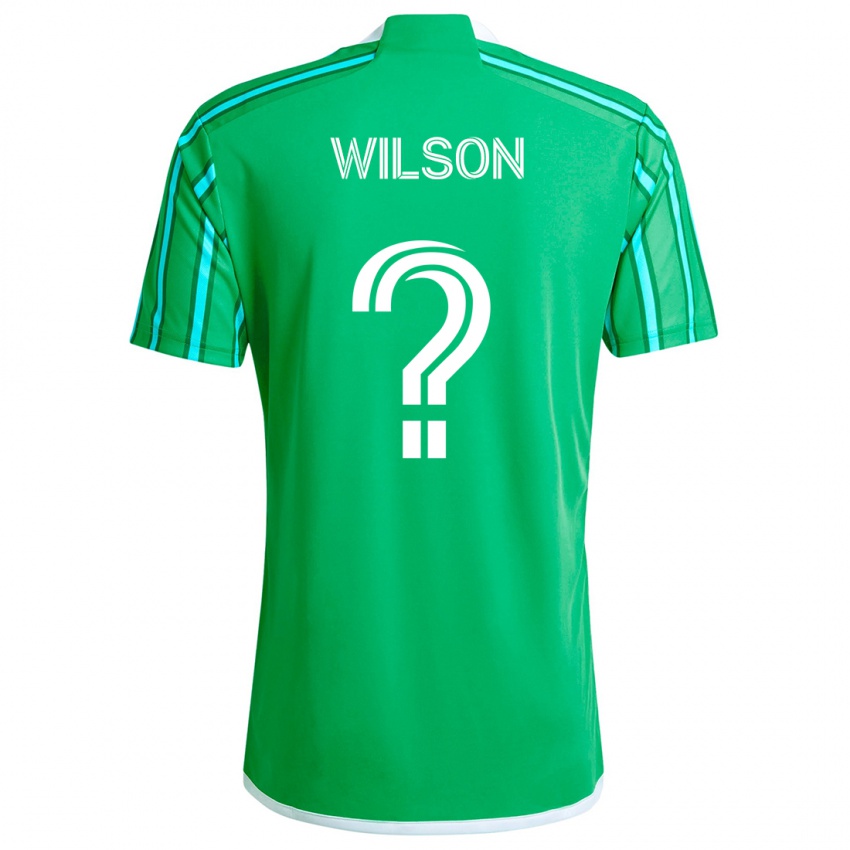 Niño Camiseta Trevor Wilson #0 Verde Blanco 1ª Equipación 2024/25 La Camisa México