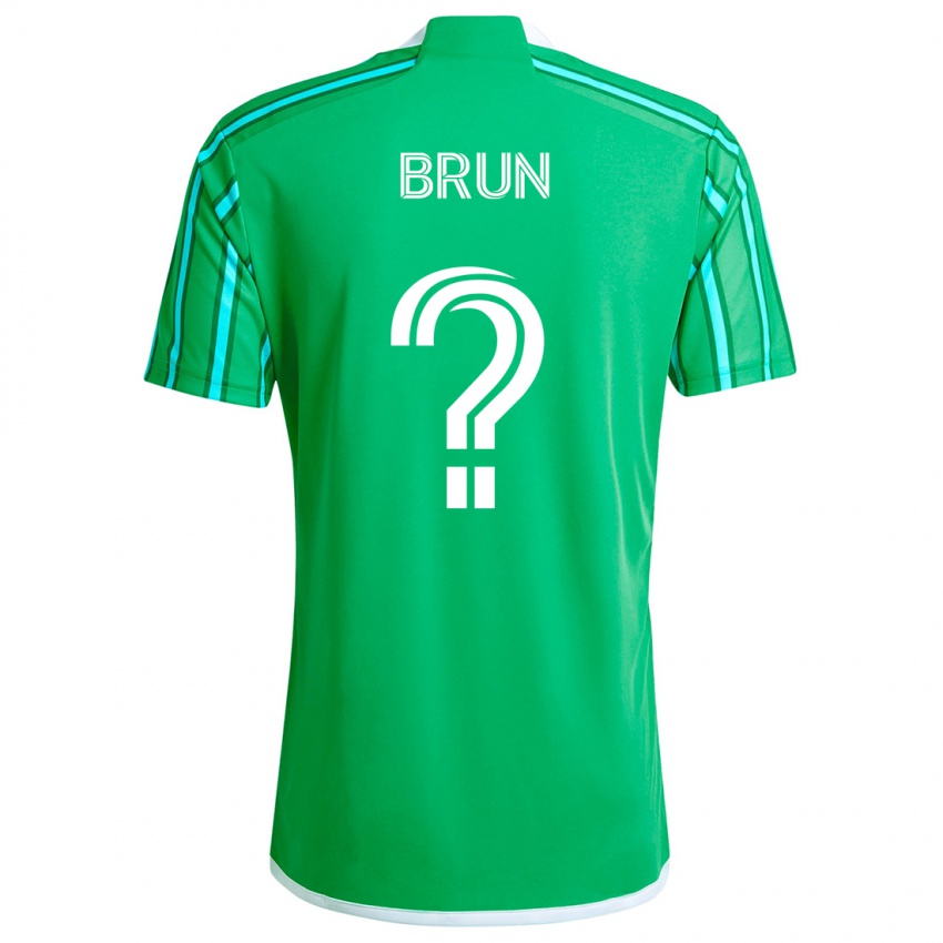 Niño Camiseta Shaun Brun #0 Verde Blanco 1ª Equipación 2024/25 La Camisa México