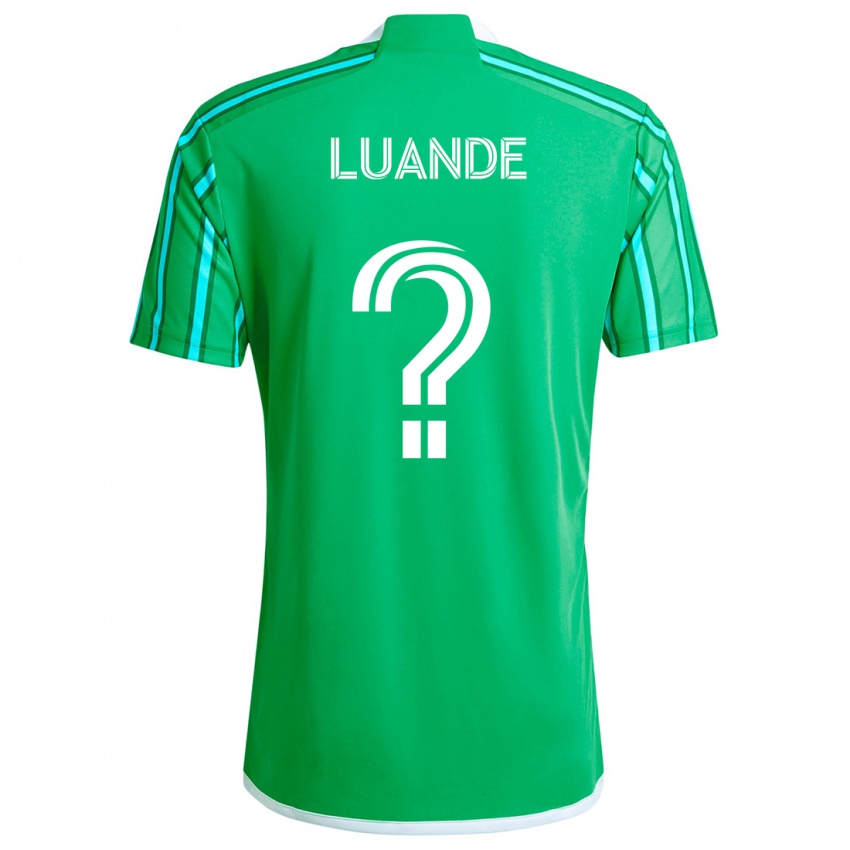 Niño Camiseta Michael Luande #0 Verde Blanco 1ª Equipación 2024/25 La Camisa México