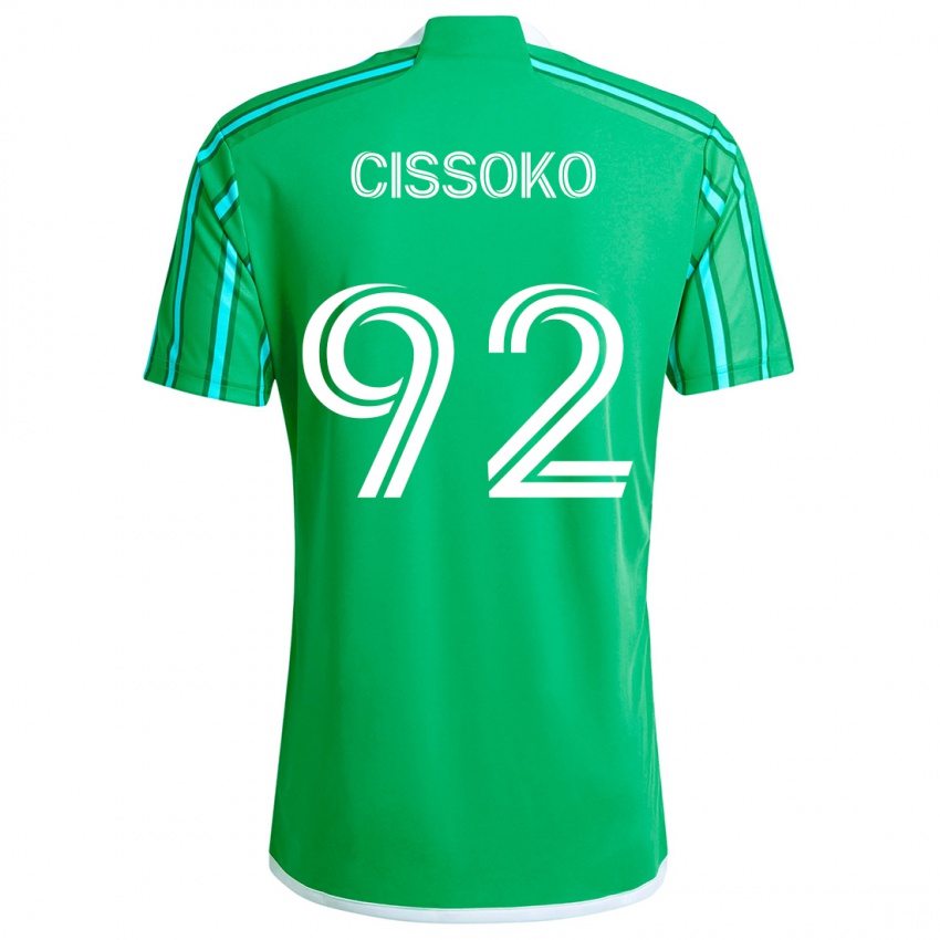 Niño Camiseta Abdoulaye Cissoko #92 Verde Blanco 1ª Equipación 2024/25 La Camisa México