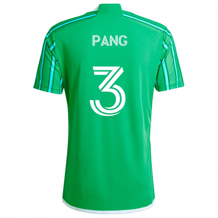 Niño Camiseta Kaylene Pang #3 Verde Blanco 1ª Equipación 2024/25 La Camisa México