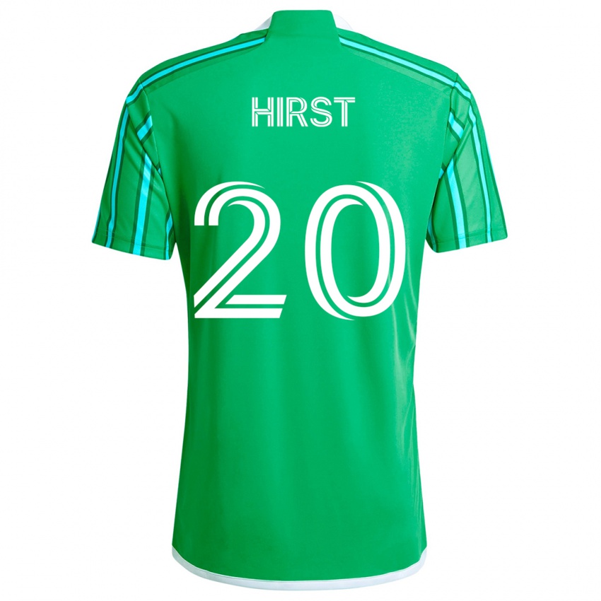 Niño Camiseta Sophie Hirst #20 Verde Blanco 1ª Equipación 2024/25 La Camisa México