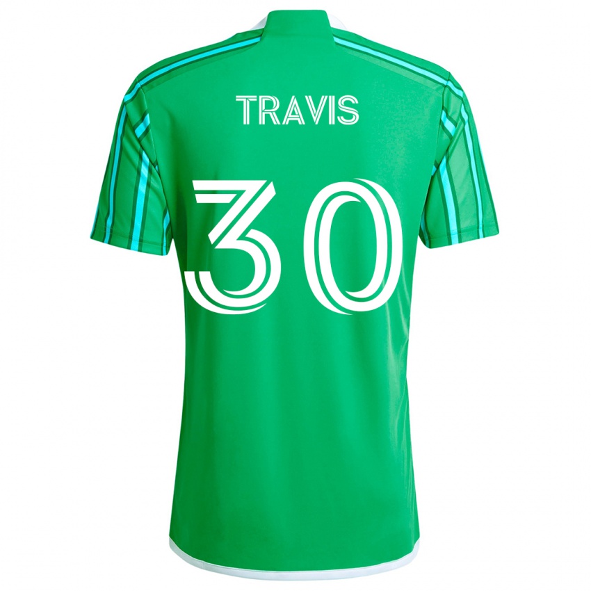 Niño Camiseta Riley Travis #30 Verde Blanco 1ª Equipación 2024/25 La Camisa México