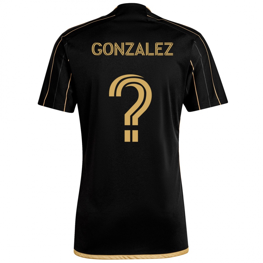 Niño Camiseta Mario González #0 Oro Negro 1ª Equipación 2024/25 La Camisa México