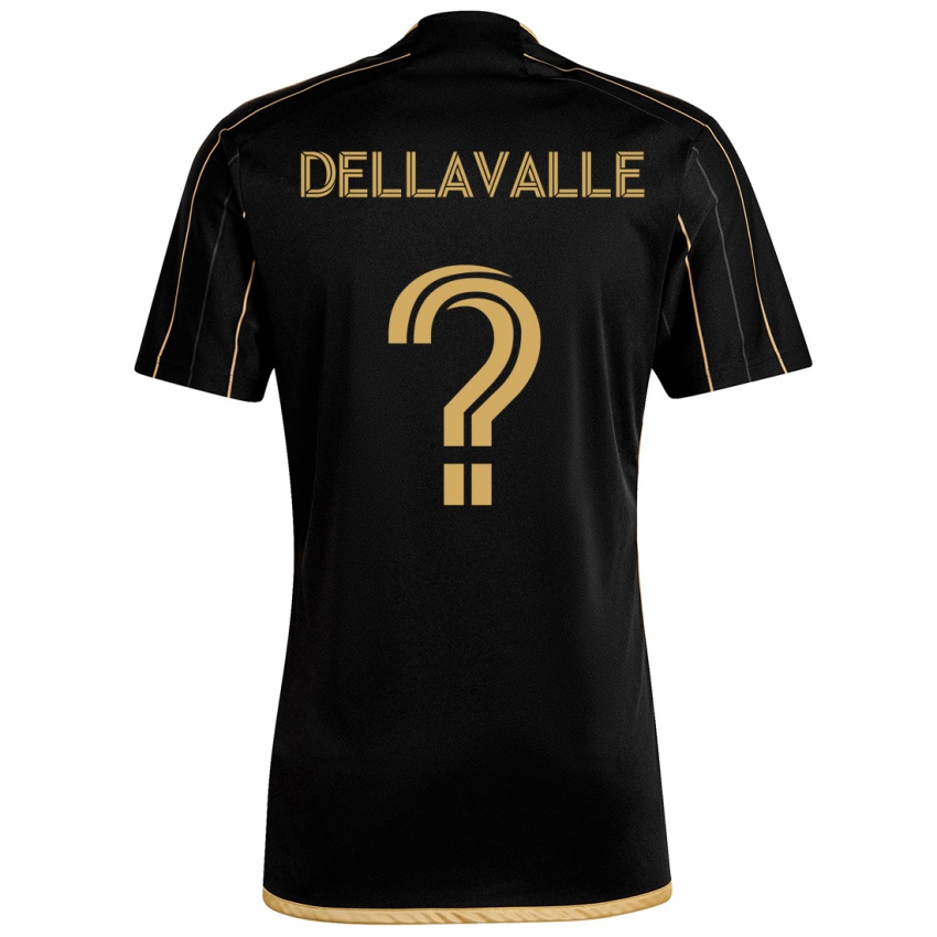 Niño Camiseta Lorenzo Dellavalle #0 Oro Negro 1ª Equipación 2024/25 La Camisa México