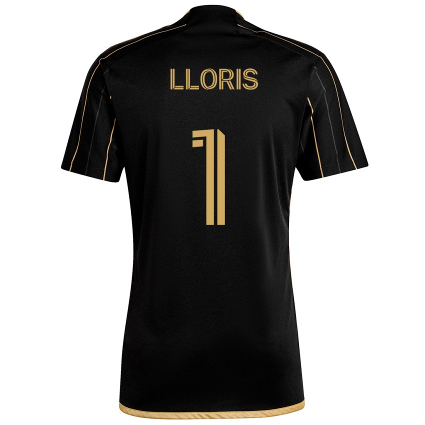 Niño Camiseta Hugo Lloris #1 Oro Negro 1ª Equipación 2024/25 La Camisa México