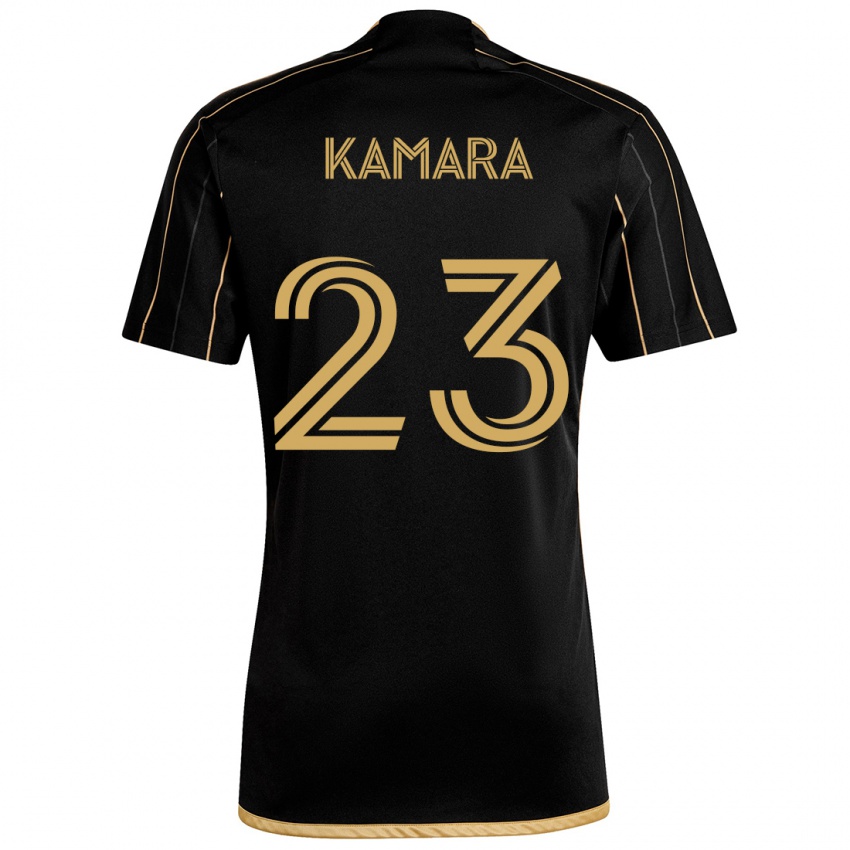 Niño Camiseta Kei Kamara #23 Oro Negro 1ª Equipación 2024/25 La Camisa México