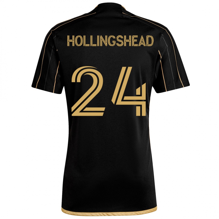 Niño Camiseta Ryan Hollingshead #24 Oro Negro 1ª Equipación 2024/25 La Camisa México