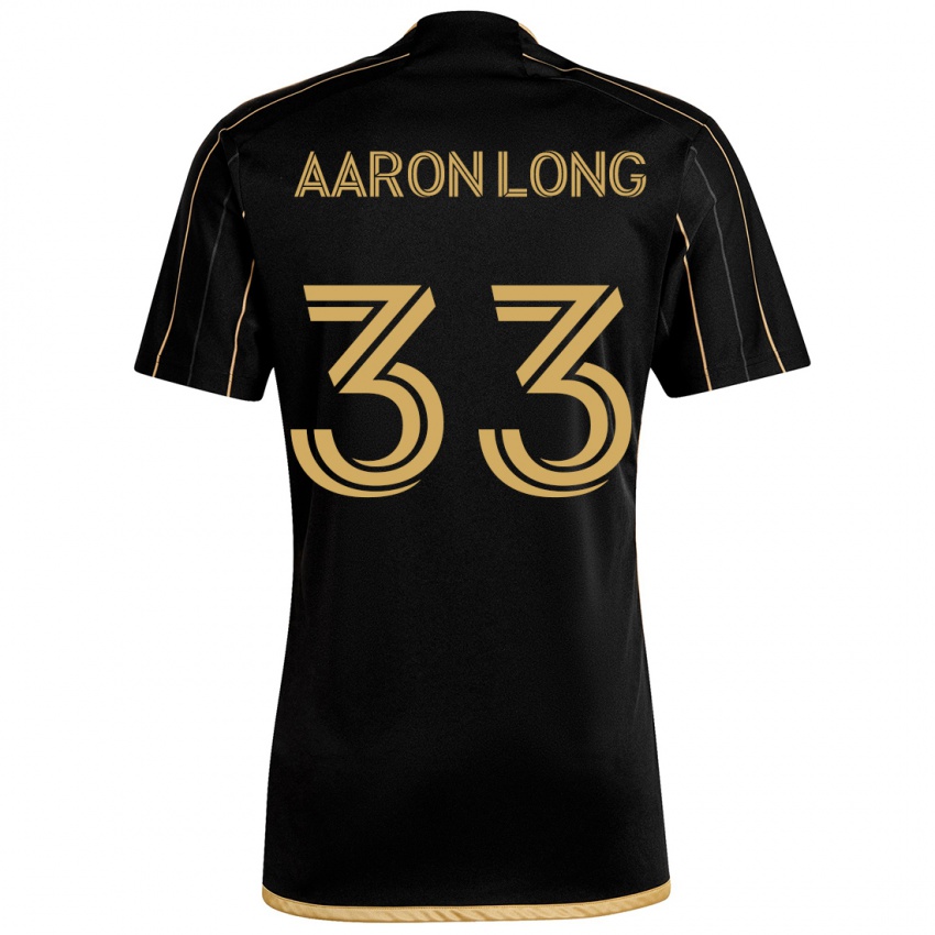 Niño Camiseta Aaron Long #33 Oro Negro 1ª Equipación 2024/25 La Camisa México