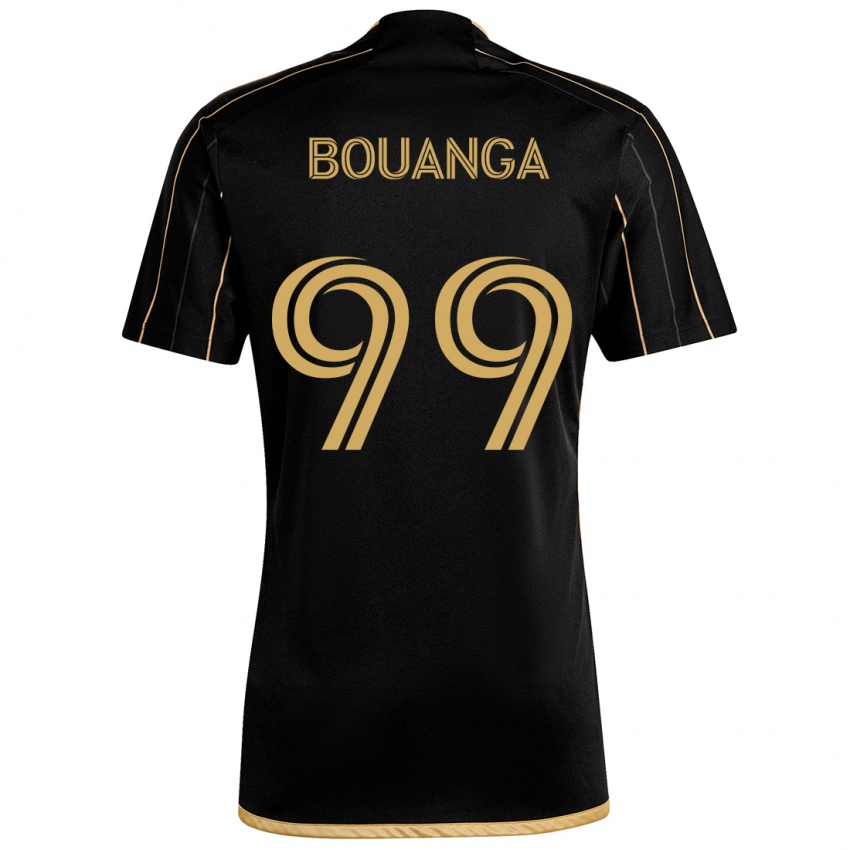 Niño Camiseta Denis Bouanga #99 Oro Negro 1ª Equipación 2024/25 La Camisa México