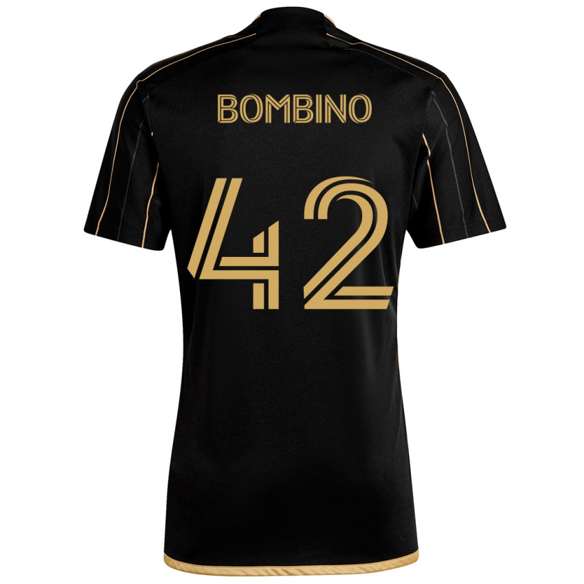 Niño Camiseta Luca Bombino #42 Oro Negro 1ª Equipación 2024/25 La Camisa México