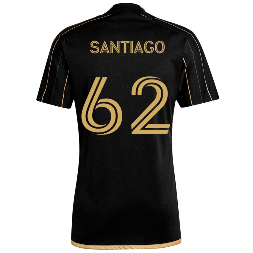 Niño Camiseta Joshua Santiago #62 Oro Negro 1ª Equipación 2024/25 La Camisa México