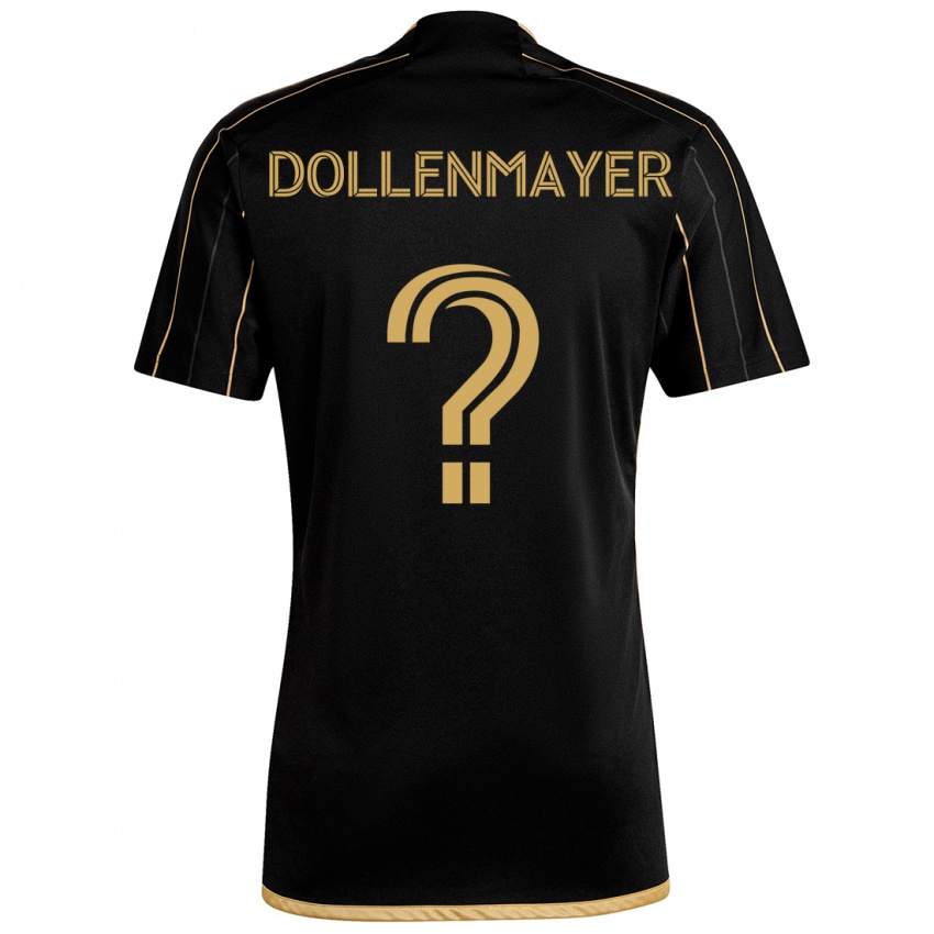 Niño Camiseta Noah Dollenmayer #0 Oro Negro 1ª Equipación 2024/25 La Camisa México