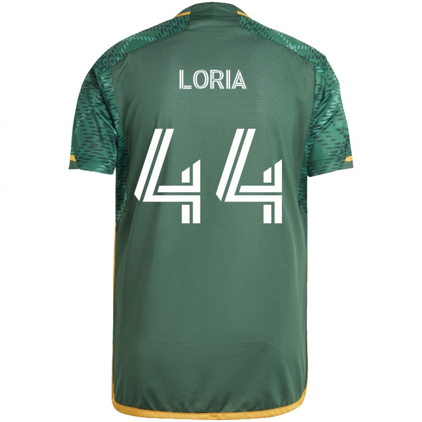 Niño Camiseta Marvin Loría #44 Verde Naranja 1ª Equipación 2024/25 La Camisa México