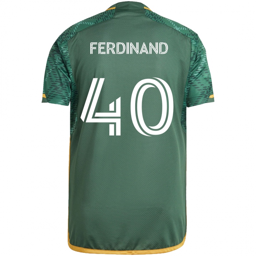 Niño Camiseta Keesean Ferdinand #40 Verde Naranja 1ª Equipación 2024/25 La Camisa México